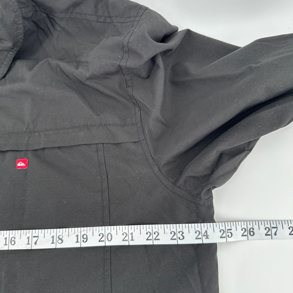Y2K Quiksilver Mens Full Zip Jacket Windbreaker Large Graphic Print Streetwear - Picture 6 of 14